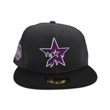 Dark Gray Houston Astros Drip Logo Black Visor Gray Bottom 2005 World Series Side Patch New Era 59Fifty Fitted