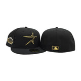 Black Houston Astros Gray Visor Fitted