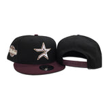 Black Houston Astros Maroon Visor Gray Bottom 2005 World Series Side Patch New Era 9Fifty Snapback