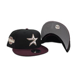 Black Houston Astros Maroon Visor Gray Bottom 2005 World Series Side Patch New Era 9Fifty Snapback