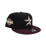 Black Houston Astros Maroon Visor Gray Bottom 2005 World Series Side Patch New Era 9Fifty Snapback