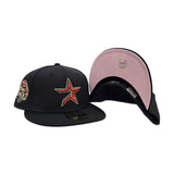 Black Dashmark Mesh Houston Astros Pink Bottom 45th Anniversary Side Patch New Era 59Fifty Fitted