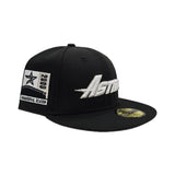 Black Houston Astros pink Bottom 2000 Inaugural Season Side Patch New Era 59Fifty Fitted