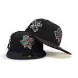 Black Houston Astros Red Bottom American National Side Patch New Era 59Fifty Fitted