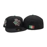 Black Houston Astros Red Bottom American National Side Patch New Era 59Fifty Fitted