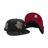 Black Houston Astros Red Bottom American National Side Patch New Era 59Fifty Fitted