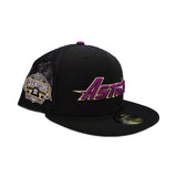 Black Trucker Houston Astros Gray Bottom 2022 World Series Champions Side Patch New Era 59Fifty Fitted