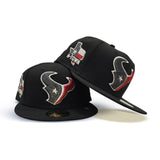 Black Houston Texans Gray Bottom H-Town State Map Side Patch New Era 59Fifty Fitted