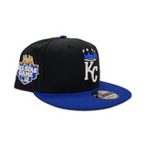 Black Kancas City Royals Royal Blue Visor Gray Bottom 2012 All Star Game Side Patch New Era 9fifty Snapback
