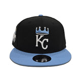 Black Kansas City Royals Sky Blue Visor Gray Bottom 2012 All Star Game Side Patch New Era 9fifty Snapback