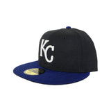 Black Kansas City Royals Royal Blue Visor Gray Bottom New Era 59Fifty True Authentic On Field Fitted