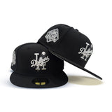 Black Los Angeles Dodgers Gray Bottom VIVA Los Dodgers Side Patch New Era 59Fifty Fitted