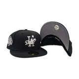 Black Los Angeles Dodgers Gray Bottom VIVA Los Dodgers Side Patch New Era 59Fifty Fitted