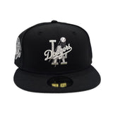 Black Los Angeles Dodgers Gray Bottom VIVA Los Dodgers Side Patch New Era 59Fifty Fitted