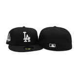 Black Los Angeles Dodgers Gray Bottom 2024 World Series Champions Side Patch New Era 59Fifty Fitted