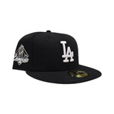 Black Los Angeles Dodgers Gray Bottom 2024 World Series Champions Side Patch New Era 59Fifty Fitted