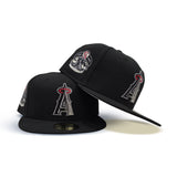 Black Los Angeles Angels Gray Bottom 35th Anniversary Side Patch New Era 59Fifty Fitted