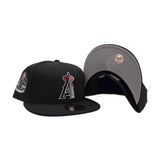 Black Los Angeles Angels Gray Bottom 35th Anniversary Side Patch New Era 59Fifty Fitted