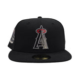 Black Los Angeles Angels Gray Bottom 35th Anniversary Side Patch New Era 59Fifty Fitted
