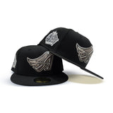 Black Los Angeles Angels Gray Bottom 40th Season Side Patch New Era 59Fifty Fitted