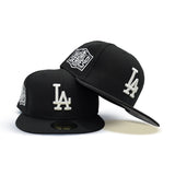 Black Los Angeles Dodgers Gray Bottom 2020 World Series Side Patch New Era 59Fifty Fitted