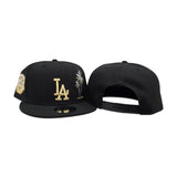 Black Los Angeles Dodgers Palm Tree Gray Bottom 50th Anniversary Side Patch New Era 9Fifty Snapback