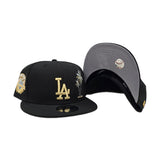 Black Los Angeles Dodgers Palm Tree Gray Bottom 50th Anniversary Side Patch New Era 9Fifty Snapback