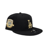 Black Los Angeles Dodgers Palm Tree Gray Bottom 50th Anniversary Side Patch New Era 9Fifty Snapback