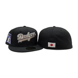 Black Los Angeles Dodgers Pink Bottom Shohei Ohtani 50 Home Runs Side Patch New Era 59Fifty Fitted