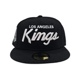 Black Los Angeles Kings Gray Bottom 02 All Star Game Side Patch New Era 59Fifty Fitted