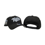 Black Minnesota Twins Curved Brim Gray Bottom 2010 All Star Game Side Patch New Era A-Frame 9Forty Snapback