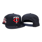 Navy Blue Minnesota Twins Gray Bottom 1985 All Star Game Side Patch New Era 9Fifty Snapback