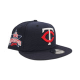 Navy Blue Minnesota Twins Gray Bottom 1985 All Star Game Side Patch New Era 9Fifty Snapback