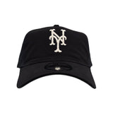 Black Embroidered Mesh New York Mets New Era 9Twenty Strapback