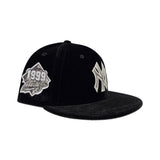 Black Velvet New York Yankees Gray Bottom 1999 World Series Side Patch New Era 59Fifty Fitted