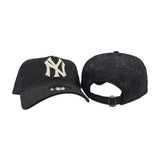 Black Embroidered Mesh New York Yankees New Era 9Twenty Strapback