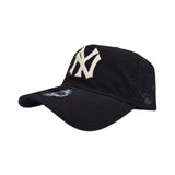 Black Embroidered Mesh New York Yankees New Era 9Twenty Strapback