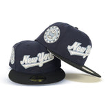 Navy Blue New York Mets Black Visor Gray Bottom 1942 All Star Game New Era 59Fifty Fitted