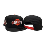 Black San Francisco Giants Gray Bottom Tell It Goodbye Stadium Side Patch New Era 9Fifty Snapback