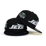 Black New York Jets Green Bottom 50 Seasons Side Patch New Era 9Fifty Snapback