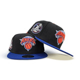 Black New York Knicks Royal Blue Visor Gray Bottom 2x Champions Side Patch New Era 9Fifty Snapback