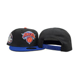 Black New York Knicks Royal Blue Visor Gray Bottom 2x Champions Side Patch New Era 9Fifty Snapback
