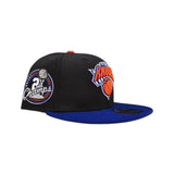 Black New York Knicks Royal Blue Visor Gray Bottom 2x Champions Side Patch New Era 9Fifty Snapback