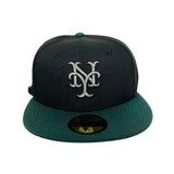 Black New York Mets Dark Green Visor Gray Bottom NYC Park Side Patch New Era 59Fifty Fitted