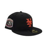 Black New York Mets Orange Logo Gray Bottom 1969 World Series Side Patch New Era 59Fifty Fitted