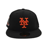 Black New York Mets Orange Logo Gray Bottom 1969 World Series Side Patch New Era 59Fifty Fitted