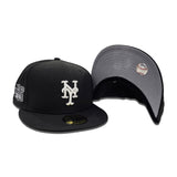 Black New York Mets Gray Bottom 1986 World Series Side Patch New Era 59Fifty Fitted