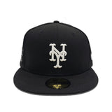 Black New York Mets Gray Bottom 1986 World Series Side Patch New Era 59Fifty Fitted