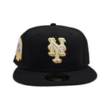 Black New York Mets Pink Bottom Shea Stadium Side Patch New Era 59Fifty Fitted