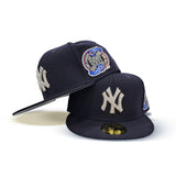 Swarovski Crystal Navy Blue New York Yankees 2000 Subway Series Side Patch New Era 59Fifty Fitted